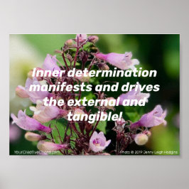 Póster Inner Determination/Purple Blossoms. Poster