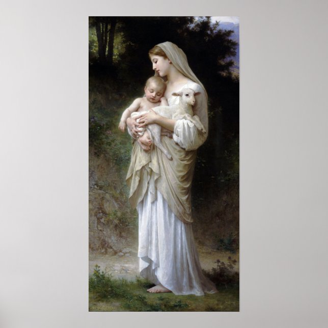 Póster Innocence (Madonna and Child), Bouguereau Poster (Frente)