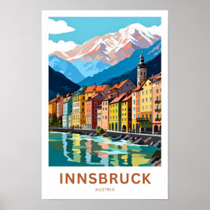 Póster Innsbruck Austria Travel Print