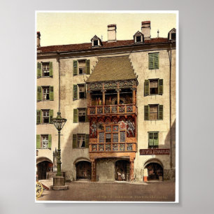 Póster Innsbruck, el Porche de Oro, el Tirol, Austro-Hung