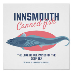 Póster Innsmouth Fish Lovecraftian