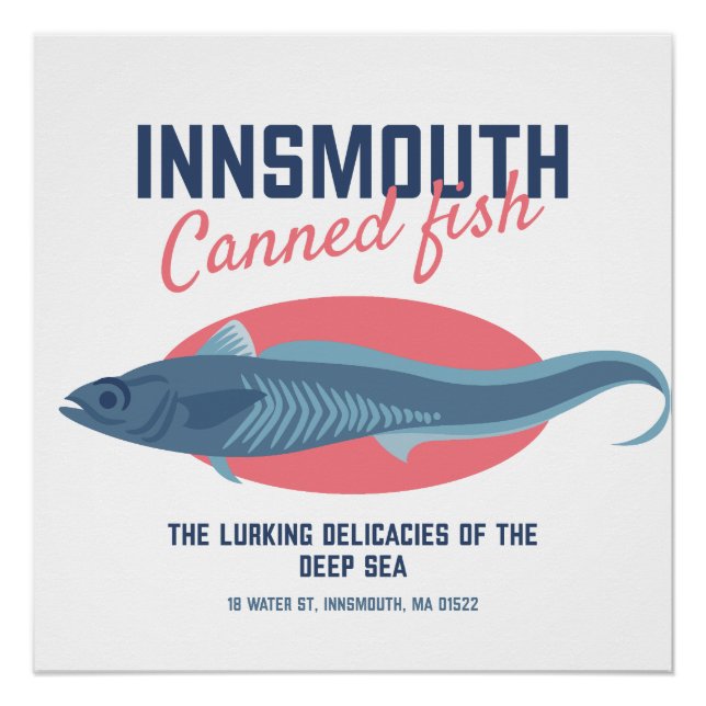 Póster Innsmouth Fish Lovecraftian (Anverso)