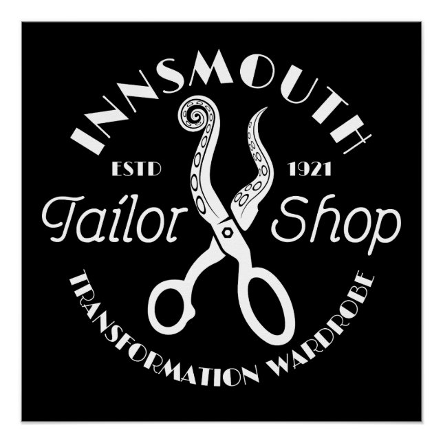 Póster Innsmouth Tailor Lovecraft (Anverso)
