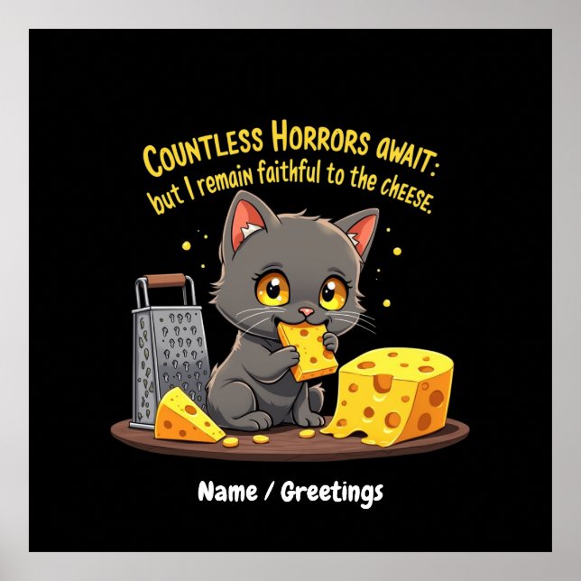 Póster Innumerables Horrores Esperan, Pero Sigo Fiel (Frente)