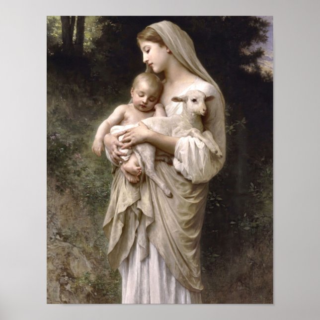 Póster Inocencia de William Bouguereau Print (Frente)