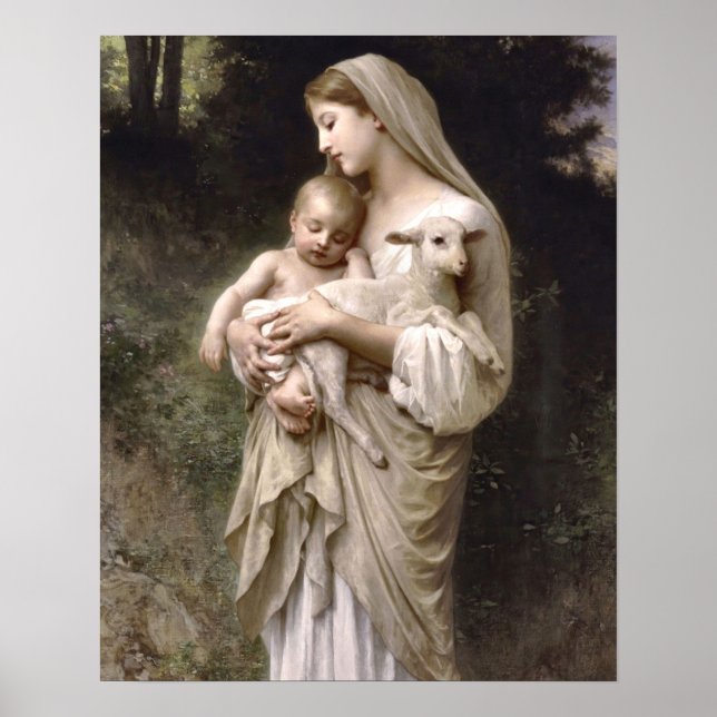 Póster Inocencia de William Bouguereau Print (Frente)