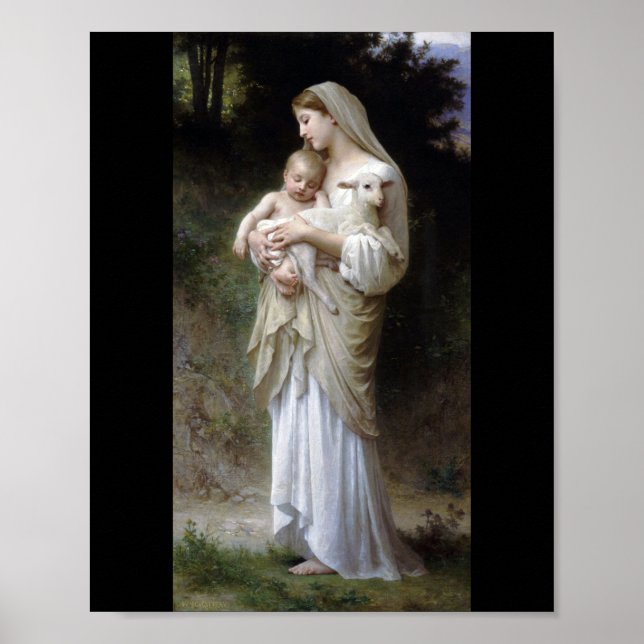 Póster Inocencia (Madonna y niño), Bouguereau (Frente)