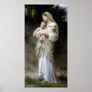 Póster Inocencia (Madonna y niño), Bouguereau