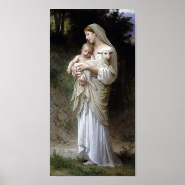 Póster Inocencia (Madonna y niño), Bouguereau (Frente)