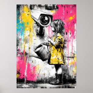 Póster Inocencia y Observación Conceptual Contemporáneo 