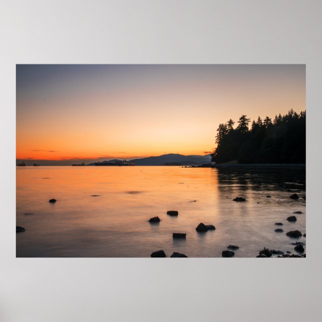 Póster Inolvidable puesta de sol (Frente)