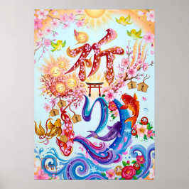 Póster Inori: Elegant Calligraphy Art260010116