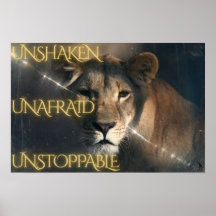 Inquebrantable.  Sin miedo.  Imparable.