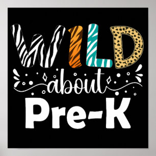 Póster Inquietante acerca de la divertida escuela de prof