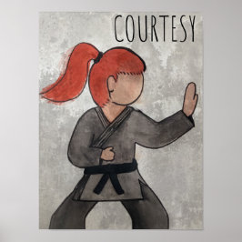 Póster Inquilinos de artes marciales - Cortesía