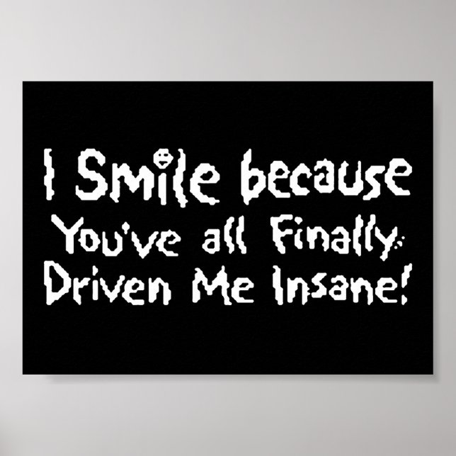Póster Insane Smile (Frente)