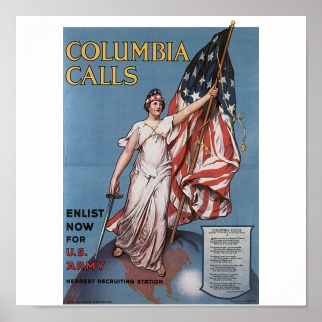 Póster "Inscríbete ahora por el ejército estadounidense"  (Frente)
