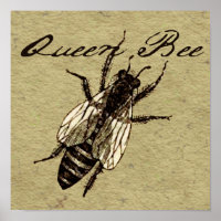 Inscripción de Bug de Vida Silvestre Queen Bee