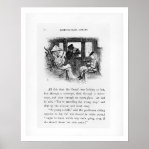 Póster Insectos de vidrio mirador, ilustracion de 'Alice 