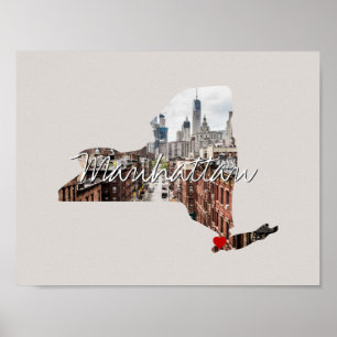 Póster Inserción de fotografías en el estado de Nueva Yor