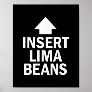 Póster Insert Lima Beans divertido Día de Acción de Graci