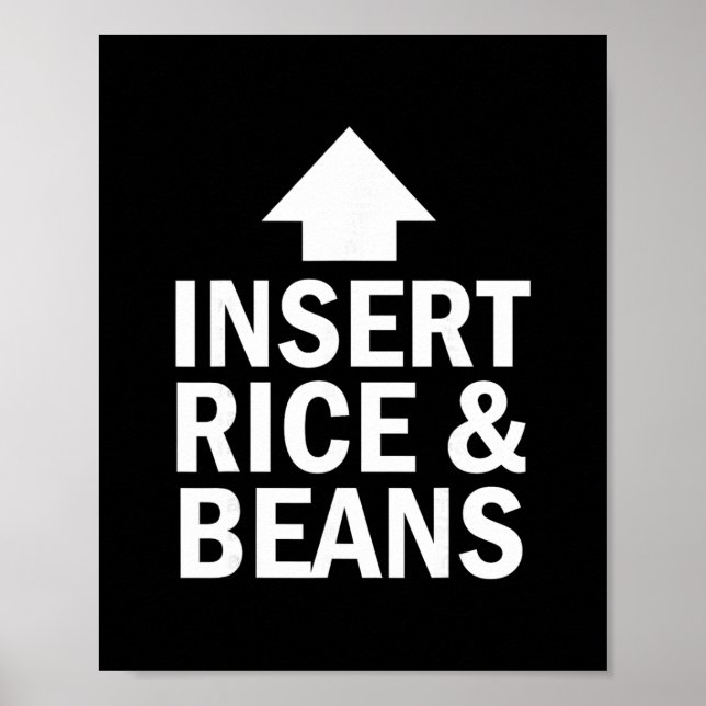 Póster Insert Rice And Beans Thanksgiving Pointing Arrow  (Frente)