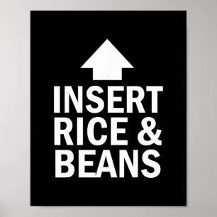 Póster Insertar Arroz Y Frijoles De Acción De Gracias Fle