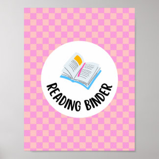 Póster insertar título de carpeta de lectura página 