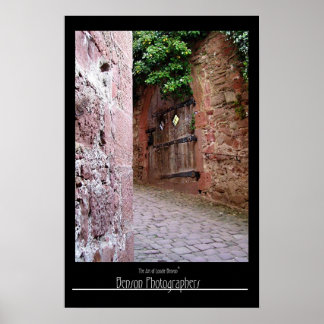 Póster Inside Castle Walls-Heidelberg, Germany
