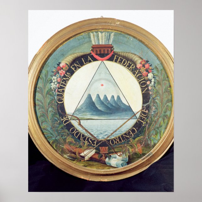 Póster Insignia de la Federación de Guatemala (Frente)