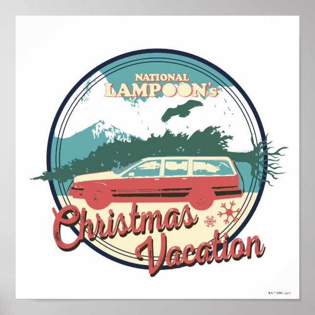 Póster Insignia de vacaciones de Navidades de Lampoon (Frente)