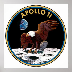 Póster Insignia del Apolo 11