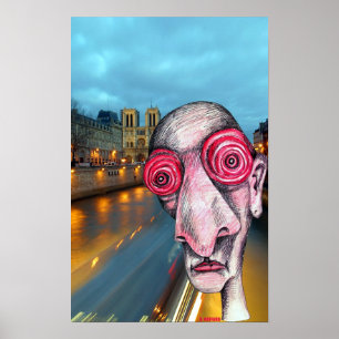 Póster Insomniac dirigido hacia Notre Dame