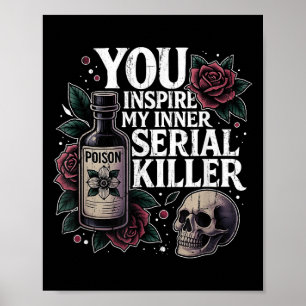 Póster Inspira a mi asesino en serie interno, Halloween d