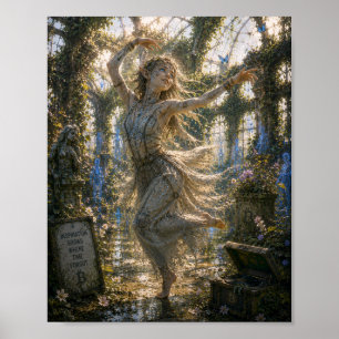 Póster Inspiración / Bailarín moderno / Jardín botánico