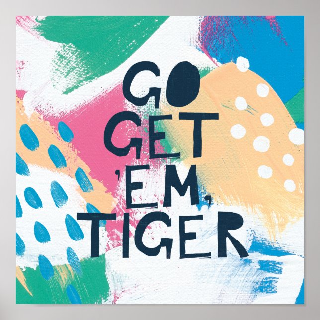 Póster Inspiración brillante II | Ir A Obtener Em Tiger (Frente)