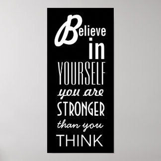 Póster Inspiración Creer En Tu Propio Diseño De Texto V3