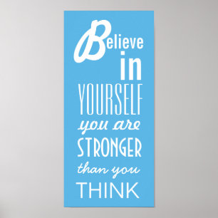 Póster Inspiración Creer En Tu Propio Diseño De Texto V6