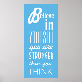 Póster Inspiración Creer En Tu Propio Diseño De Texto V6