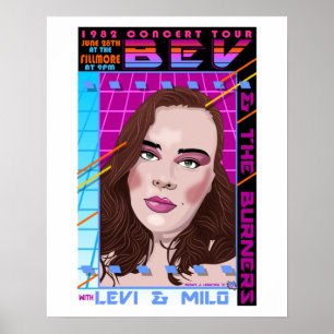 Póster Inspiración de Bev y Marissa, poster de conciertos