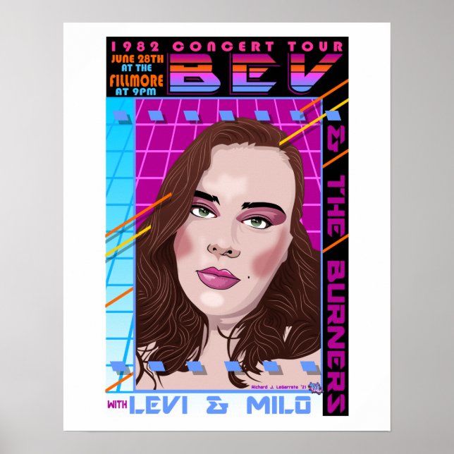 Póster Inspiración de Bev y Marissa, poster de conciertos (Frente)