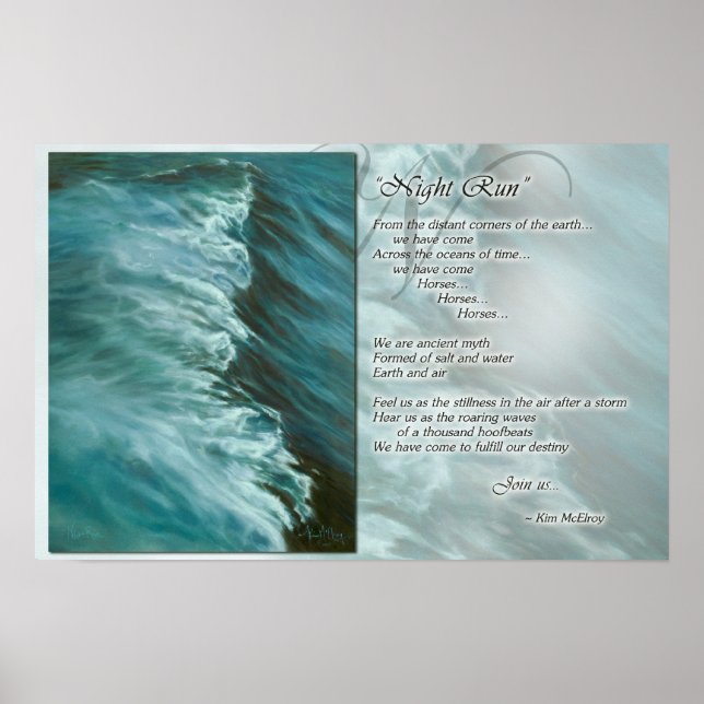 Póster Inspiración de carreras nocturnas (Frente)