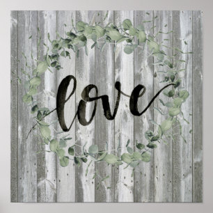 Póster Inspiración de granja - Amor