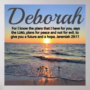 PÓSTER INSPIRACIÓN DE JEREMIAH 29:11 PERSONALIZADA