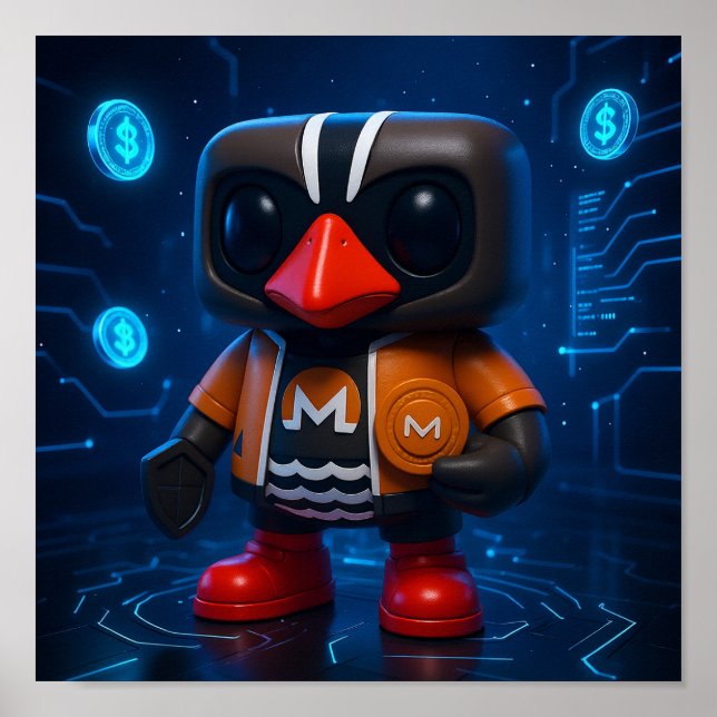 Póster Inspiración de Kagu Monero XMR (Frente)