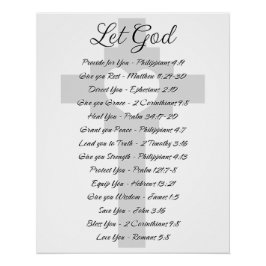Póster Inspiración de las escrituras de Dios