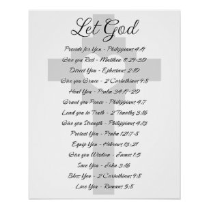 Póster Inspiración de las escrituras de Dios