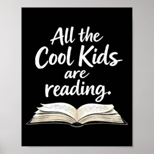 Póster Inspiración de lectores los chicos cool están leye