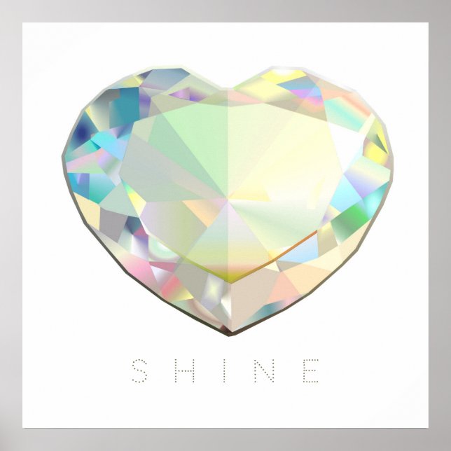 Póster Inspiración del corazón de los diamantes (Frente)