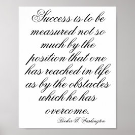 Póster Inspiración en la pared del mes negro, cita motiva